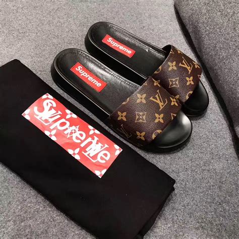 lv supremem back|supreme louis vuitton slippers.